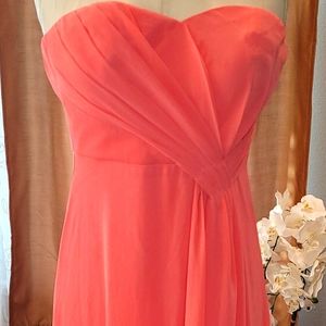 Coral maxi dress